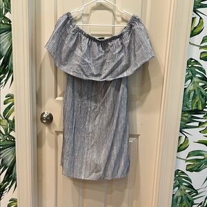 Striped Off-Shoulder Dress